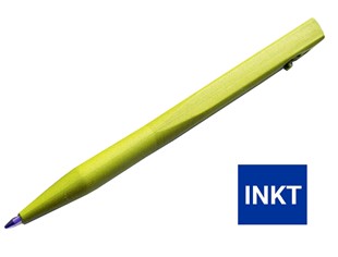 CaluDetect standaard pen detecteerbaar geel met blauwe inkt