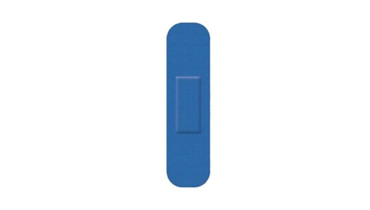 CaluDetect elastische detecteerbare pleisters textiel 72x19mm blauw 100st