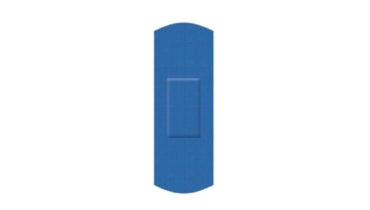 CaluDetect elastische detecteerbare pleisters textiel 72x25mm blauw 100st