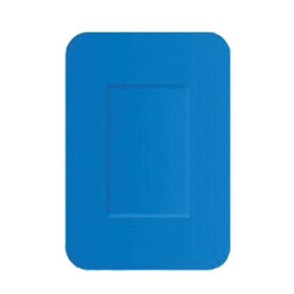 CaluDetect elastische detecteerbare pleisters textiel 72x50mm blauw 50st