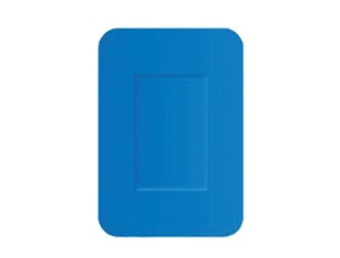 CaluDetect elastische detecteerbare pleisters textiel 72x50mm blauw 50st